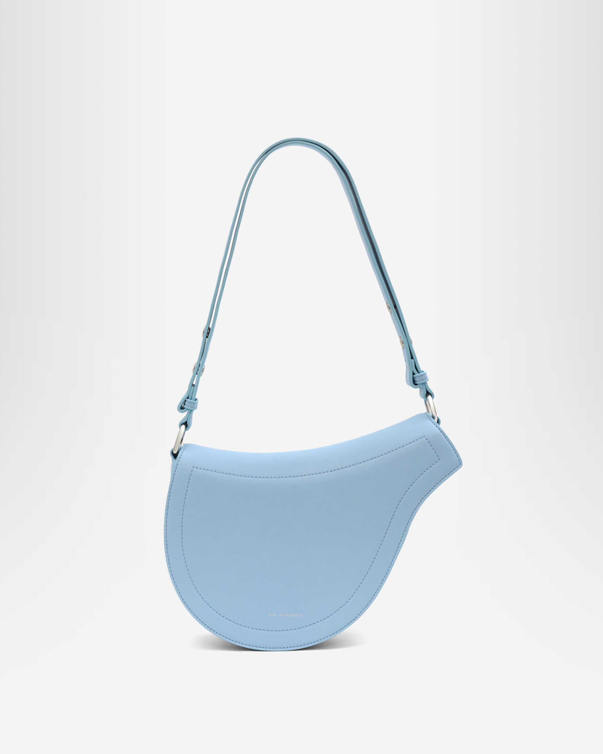 Nola Saddle Shape Crossbody Bag - Blue