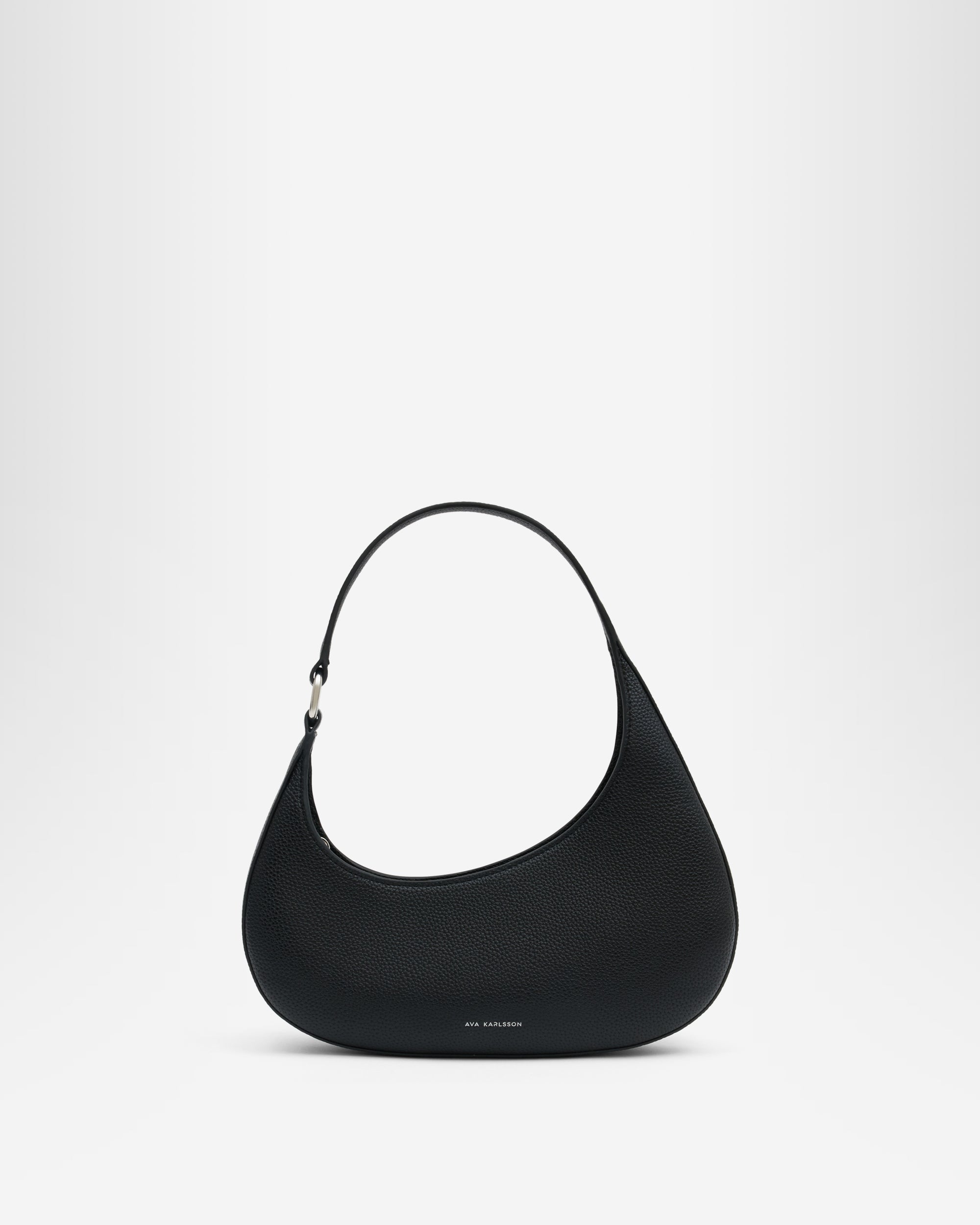 Keyla Asymmetric Curve Shoulder Bag - Black